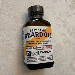 New and Sealed Best Damn Beard Oil by Duke Cannon Supply Co. 3 oz